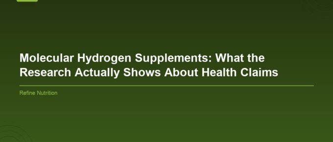 Featured image for: Molecular Hydrogen Supplements: What the Research Actually Shows About Health Claims
